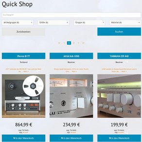 Schlüsselfertiger Online-Shop mit Launch Quick Shop! E-Commerce mit TYPO3 
