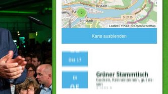 Der Slick Slider kann Reiter auch senkrecht bewegen - hier: mit einem fertigen Kalender-Template des Organisers, responsive TYPO3 für Lobby und Veranstalter. Live auf http://gruene-passauland.de 