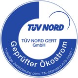 Öko-Hosting mit grünem Strom lizensiert vom TÜV-Nord