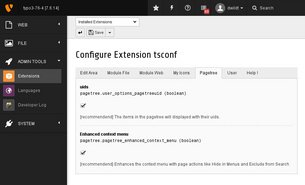 Backend Simplifier: User-Interface mit dem TYPO3-Extension-Manager 