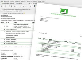 Scherenburg-Festspiele: Bestellbestätigung als E-Mail und PDF-Anhang. Mit TYPO3-Start und -Organiser. 