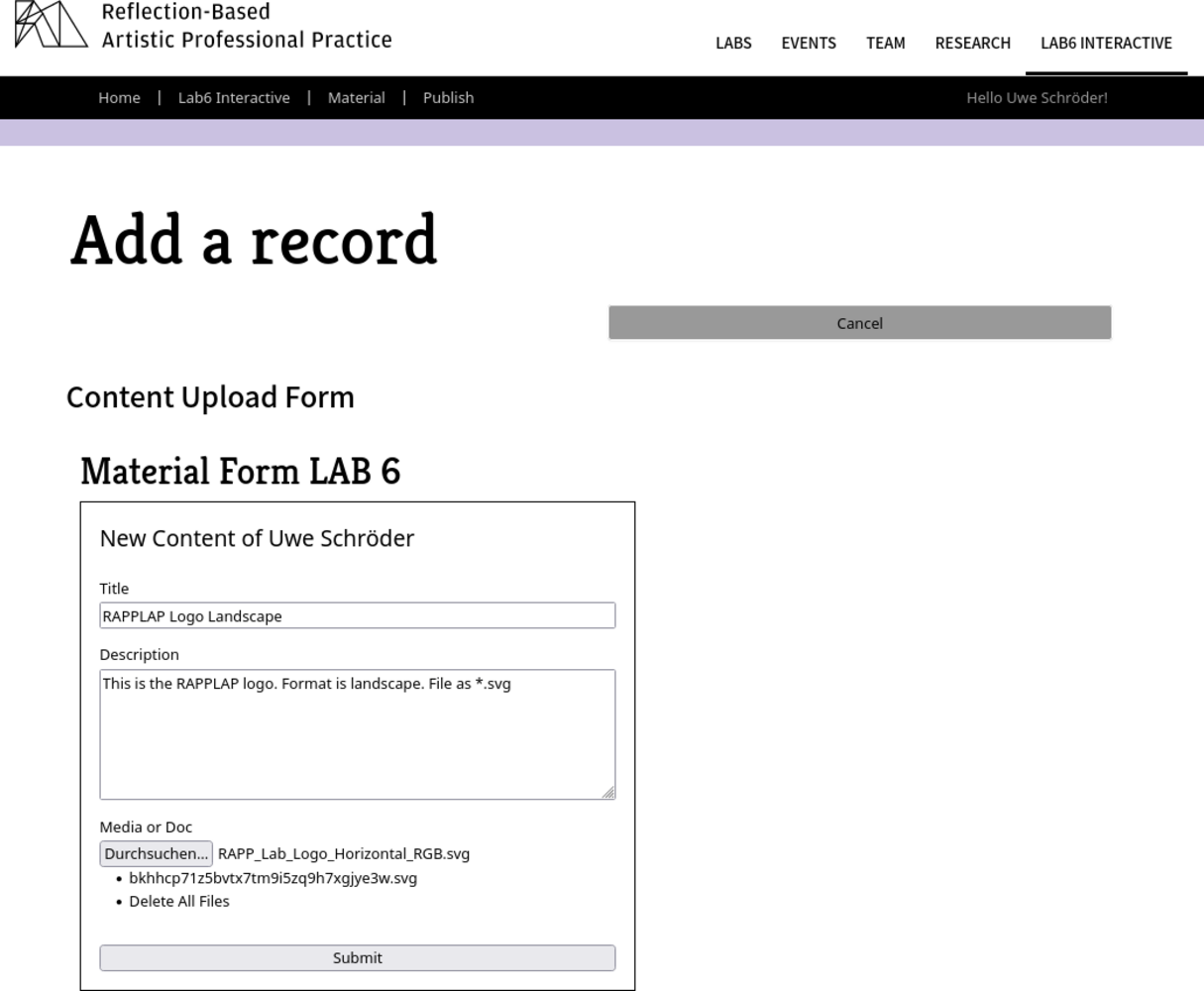 TYPO3-Publish Frontend-Editing: Formular (mit Powermail erstellt)