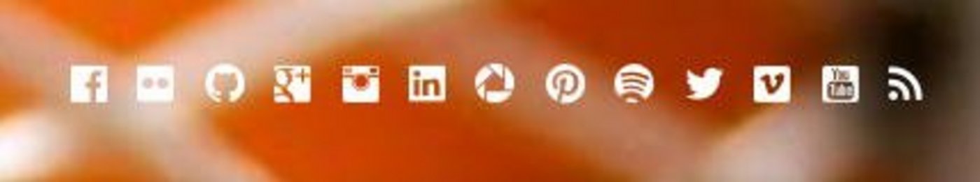 Die zwölf Icons für Socialmedia im Frontend von TYPO3.