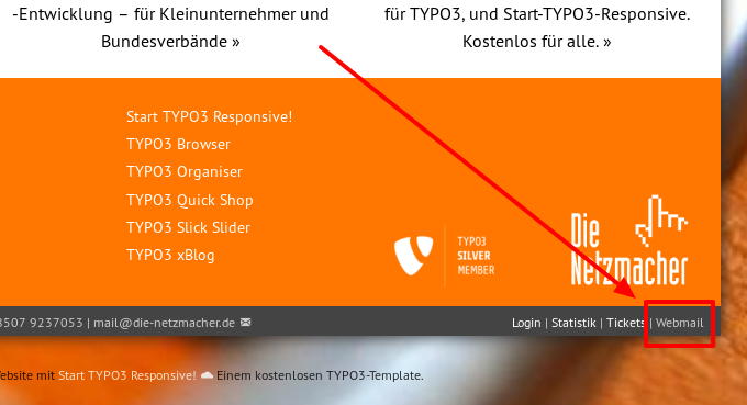 Webmail Die Netzmacher: Login