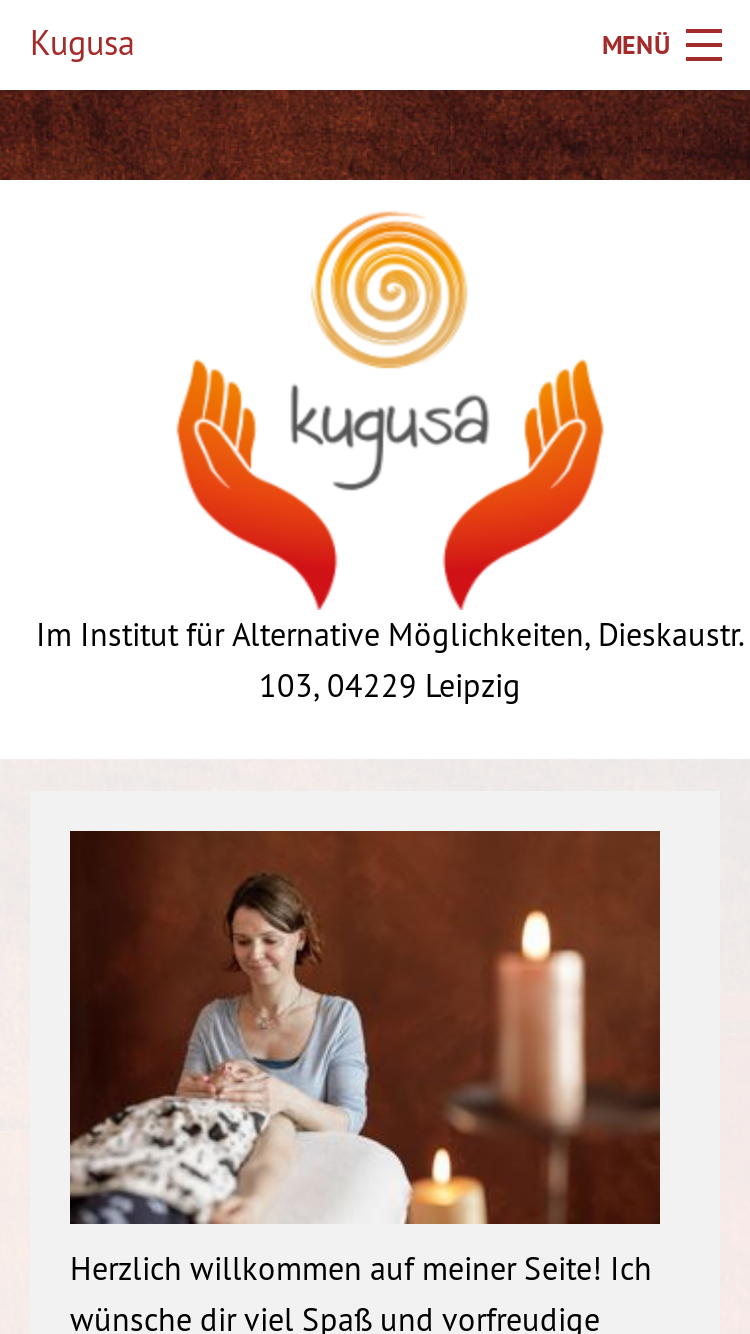 kugusa.de: Mobil-Version von TYPO3 Start Responsive! ist für das Smartphone optimiert.