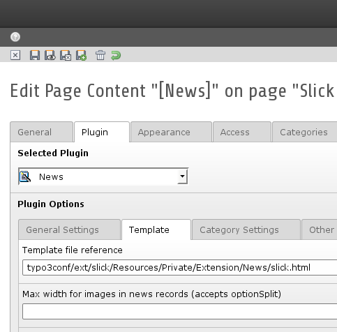 Das News-Plugin verlinkst Du mit dem Slick-Template - responsive Carousel für TYPO3 