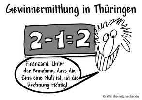 Prüfverfahren in Thüringen: 2 - 1 = 2 