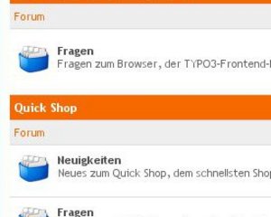 Forum für Browser und Quick Shop 