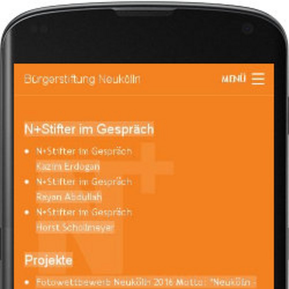Start TYPO3 Responsiv! Smartphone-Version neukoelln-plus.de