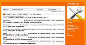 Job Market - Listenansicht 