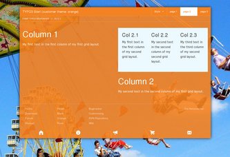 Start TYPO3 Responsive Customer: Theme Orange 