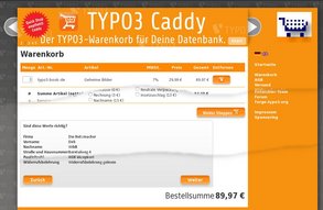 Caddy ist der universelle Warenkorb von TYPO3 