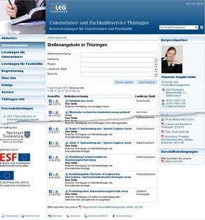 Listenansicht Job Market 